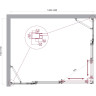 Душевой уголок BELBAGNO LUCE-AH-22-145/115-C-Cr