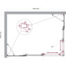 Душевой уголок BELBAGNO LUCE-AH-22-150/110-C-Cr