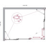 Душевой уголок BELBAGNO LUCE-AH-22-150/115-C-Cr