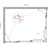 Душевой уголок BELBAGNO LUCE-AH-22-150/120-C-Cr