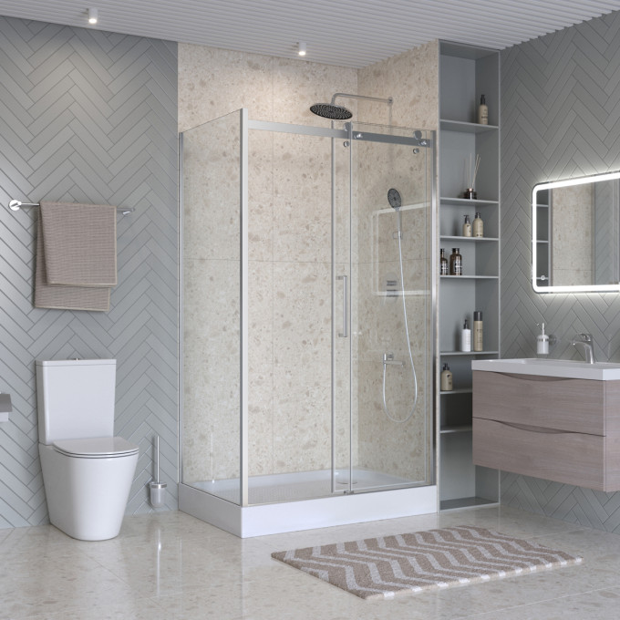 Душевой уголок BELBAGNO MARINO-2-AH-1-110/100-C-Cr