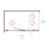 Душевой уголок BELBAGNO MARINO-2-AH-1-140/80-C-Cr