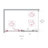 Душевой уголок BELBAGNO MARINO-2-AH-1-140/90-C-Cr