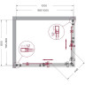 Душевой уголок BELBAGNO MARINO-AH-2-100/80-C-CR