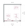 Душевой уголок BELBAGNO SOFT_CLOSE-1-A-1-100-C-Cr
