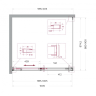 Душевой уголок BELBAGNO SOFT_CLOSE-1-AH-1-100/90-C-Cr