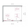Душевой уголок BELBAGNO SOFT_CLOSE-1-AH-1-110/90-C-Cr