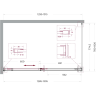 Душевой уголок BELBAGNO SOFT_CLOSE-1-AH-1-130/80-C-GM