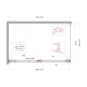 Душевой уголок BELBAGNO SOFT_CLOSE-1-AH-1-140/100-C-Cr