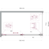 Душевой уголок BELBAGNO SOFT_CLOSE-1-AH-1-140/80-C-GM