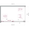 Душевой уголок BELBAGNO SOFT_CLOSE-1-AH-1-140/90-C-GM