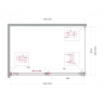 Душевой уголок BELBAGNO SOFT_CLOSE-1-AH-1-150/100-C-Cr
