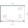 Душевой уголок BELBAGNO SOFT_CLOSE-1-AH-1-150/100-C-GM