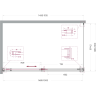 Душевой уголок BELBAGNO SOFT_CLOSE-1-AH-1-150/90-C-GM