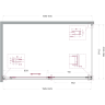 Душевой уголок BELBAGNO SOFT_CLOSE-1-AH-1-160/100-C-GM