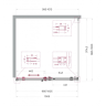 Душевой уголок BELBAGNO SOFT_CLOSE-2-A-1-100-C-GM