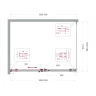 Душевой уголок BELBAGNO SOFT_CLOSE-2-AH-1-130/100-C-Cr