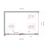 Душевой уголок BELBAGNO SOFT_CLOSE-2-AH-1-130/90-C-Cr