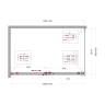 Душевой уголок BELBAGNO SOFT_CLOSE-2-AH-1-140/90-C-GM
