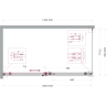 Душевой уголок BELBAGNO SOFT_CLOSE-2-AH-1-150/80-C-GM