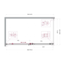 Душевой уголок BELBAGNO SOFT_CLOSE-2-AH-1-160/90-C-GM
