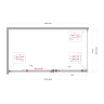 Душевой уголок BELBAGNO SOFT_CLOSE-2-AH-1-180/100-C-Cr