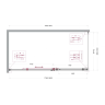 Душевой уголок BELBAGNO SOFT_CLOSE-2-AH-1-180/90-C-Cr