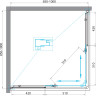 Душевой уголок BELBAGNO UNIQUE-A-2-85/100-M-Cr