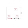Душевой уголок BELBAGNO UNO-195-AHF-31-110/100-C-Cr