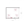 Душевой уголок BELBAGNO UNO-195-AHF-31-110/90-C-Cr