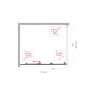Душевой уголок BELBAGNO UNO-195-AHF-31-120/100-C-Cr