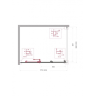 Душевой уголок BELBAGNO UNO-195-AHF-31-120/90-C-NERO