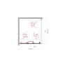 Душевой уголок BELBAGNO UNO-195-AHF-31-80/90-C-Cr