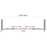 Дверь в проём BELBAGNO UNO-BF-2-180-M-Cr