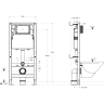 Инсталляция BELBAGNO BB-109-M-C для подвесного унитаза