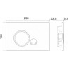 Инсталляция для подвесного унитаза BELBAGNO BB001-120/BB014-SR-BIANCO