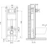 Инсталляция для подвесного унитаза BELBAGNO BB004-40 EXPERT
