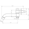 Излив для ванны 205 мм BELBAGNO ANCONA ANCONA-BCA-CRM