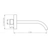 Излив для ванны BELBAGNO ROM-BC-CRM