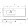 Раковина BELBAGNO BB1200ETL-L