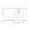 Раковина BELBAGNO BB1200ETL-R