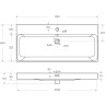 Керамическая раковина BELBAGNO BB-8078-100, 1010x460x140