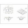 Керамическая раковина BELBAGNO BB500ETL, 510x465x175