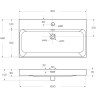 Керамическая раковина BELBAGNO BB-8078-80, 810x460x140