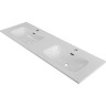 Керамическая раковина с двумя чашами BELBAGNO BB1400-2-ETL, 1410x460x175