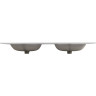 Керамическая раковина с двумя чашами BELBAGNO BB1400-2-ETL, 1410x460x175