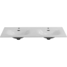 Керамическая раковина с двумя чашами BELBAGNO UNO BB-8099-120-2, 1210x460x170