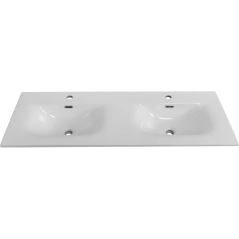 Керамическая раковина с двумя чашами BELBAGNO UNO BB-8099-120-2, 1210x460x170