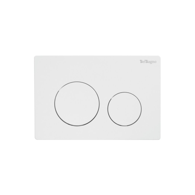 Кнопка смыва BELBAGNO BB-03C-BL белый глянец