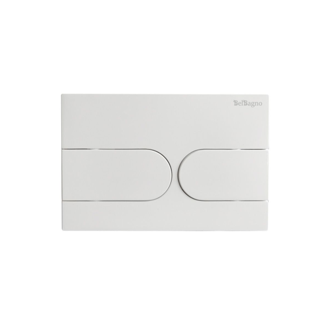 Кнопка смыва BELBAGNO BB-11-BL белый глянец